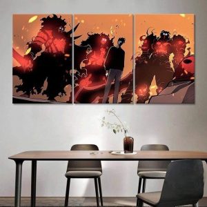 Solo Leveling Jin-woo x High Orcs Tribe Wall Art S Official Solo Leveling Merch