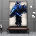 Solo Leveling Jin Woo Killing Intent Poster 15 x 20 cm No Frame Official Solo Leveling Merch