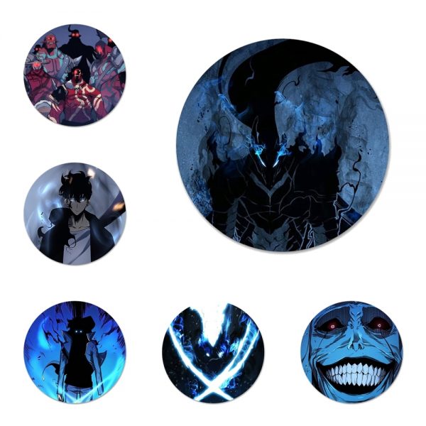 Anime solo leveling Icons Pins Badge Decoration Brooches Metal Badges For Backpack Decoration - Solo Leveling Merch Store