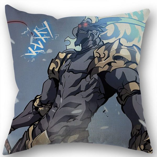Custom Square Pillowcase Anime Solo Leveling Cotton Linen Pillow Cover Zippered 45x45cm One Sides DIY Gift 5 - Solo Leveling Merch Store