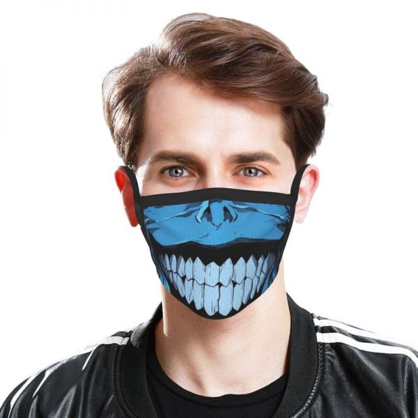 Evil Smile Solo Leveling Gift Face Mask Adult Anti Dust Horror Monster Smiley Mask Protection Respirator 1 - Solo Leveling Merch Store