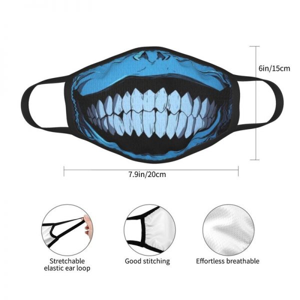Evil Smile Solo Leveling Gift Face Mask Adult Anti Dust Horror Monster Smiley Mask Protection Respirator 3 - Solo Leveling Merch Store