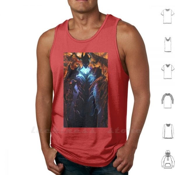 Igris The Demon From Solo Leveling Tank Tops Vest 100 Cotton Cha Hae In Vice Guild - Solo Leveling Merch Store
