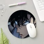 Solo Leveling Mouse Pads Silicone round mouse Pad to Mouse Game computer desk mat for gaming