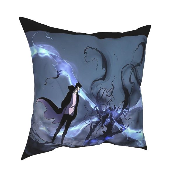 Manhwa Solo Leveling Igris And Sung Jin Woo Pillow Case Cover Easter Pillowcase Cushions Sofa - Solo Leveling Merch Store