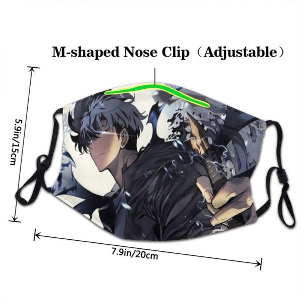 Solo Leveling Season Face Mask Adult Anti Dust Manga Mask Protection Cover Respirator Washable Mouth Muffle 2 - Solo Leveling Merch Store