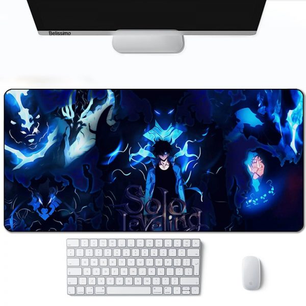 Solo leveling Mouse Pad Gamer Computer Large 900x400 XXL For Desk mat Keyboard E sports gaming 1 - Solo Leveling Merch Store
