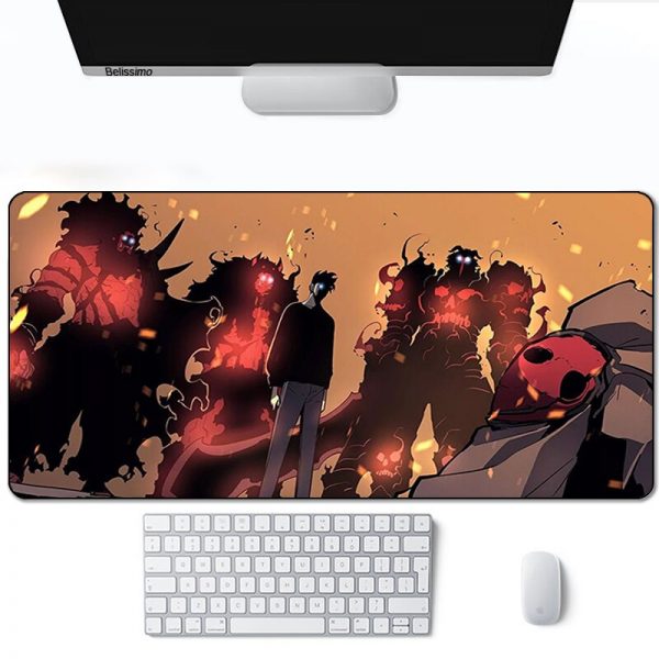 Solo leveling Mouse Pad Gamer Computer Large 900x400 XXL For Desk mat Keyboard E sports gaming 2 - Solo Leveling Merch Store