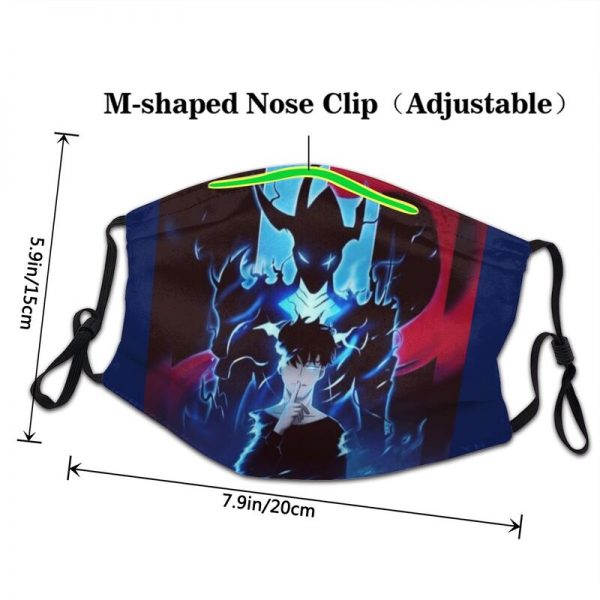 Sung Jin Woo Wallpaper Breathable Mouth Face Mask Solo Leveling Mask Anti Haze Dustproof Protection Cover 2 - Solo Leveling Merch Store